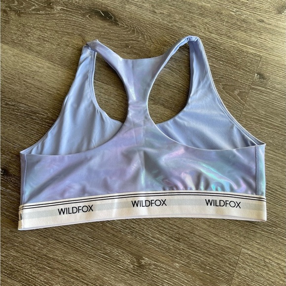 Wildfox Shimmering Lavender Sports Bra - Picture 3 of 4